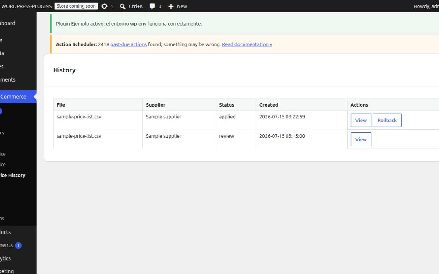 Apply step running in the background with rollback available